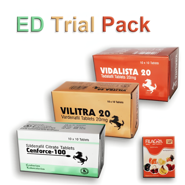 ED Trial Pack (Sildenafil/Tadalafil/Vardenafil)