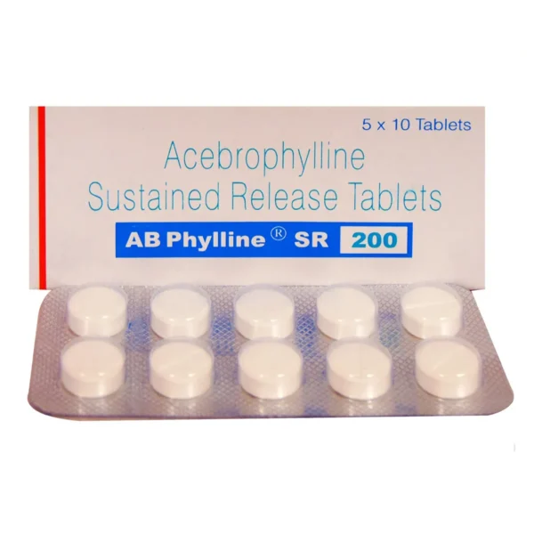 AB Phylline 200 mg SR Tablets (Acebrophylline)