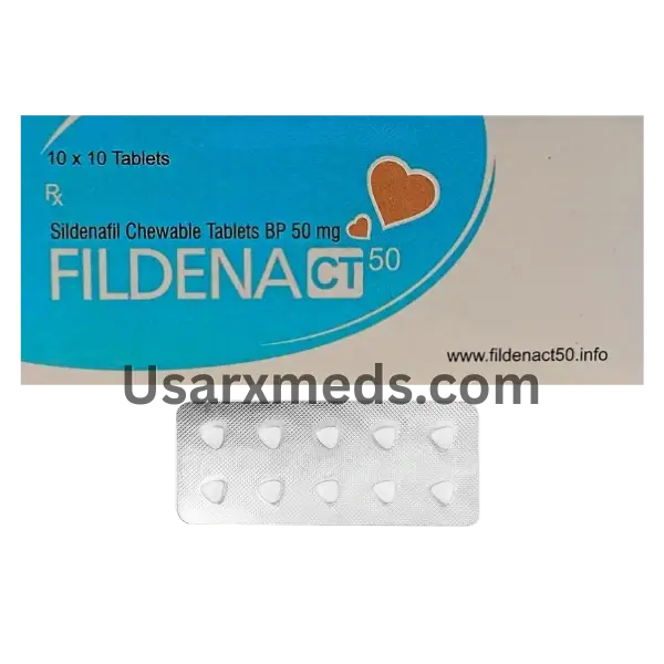 Fildena CT 50 – Sildenafil Chewable Tablets