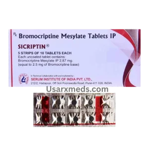Sicriptin 2.5 mg Tablets (Bromocriptine)