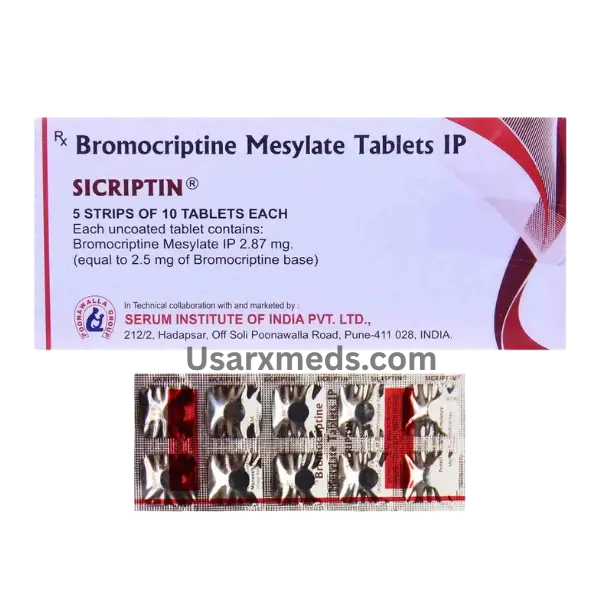 Sicriptin 2.5 mg Tablets (Bromocriptine)