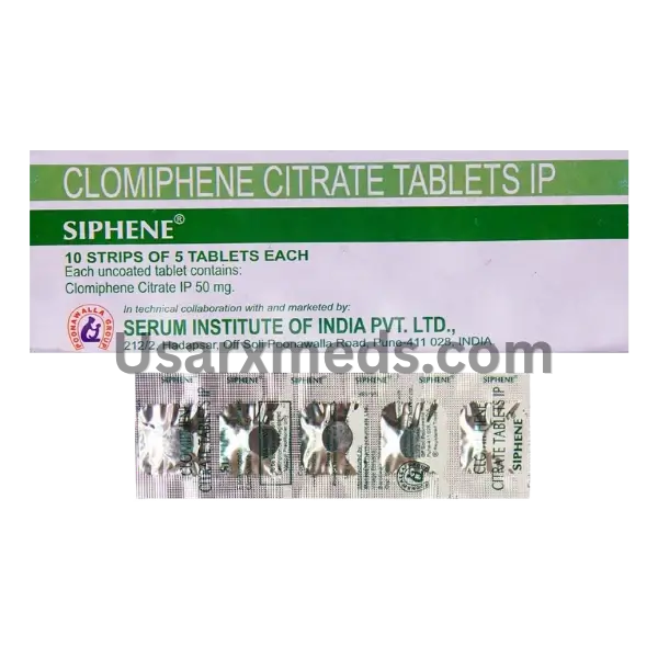 Siphene 50 mg Tablets – Clomiphene