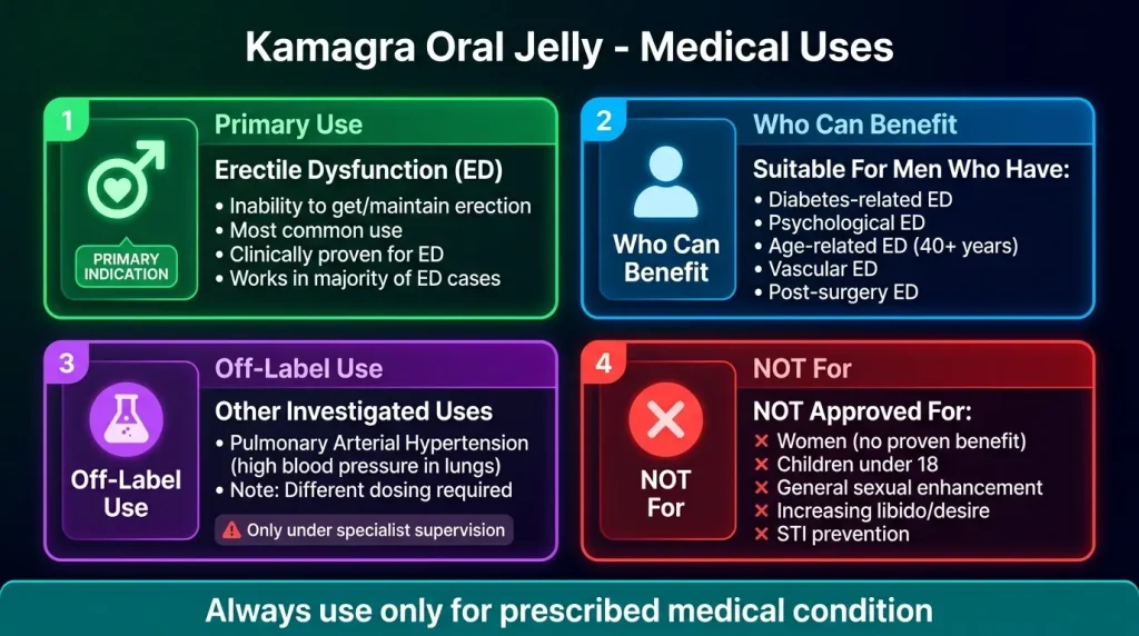 Kamagra Oral Jelly - Medical Uses